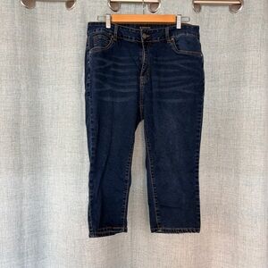 BloomChic Capri Denim Jeans Dark Wash Size 14